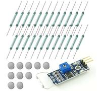 Interrupteurs à Lames,24PCS Interrupteurs Reed,Aimant Proche Circuit de Connexion,Contact Reed Miniature,Interrupteur Magnétique,Interrupteur à Induction Magnétique,Contact Reed,Reed Magnétique