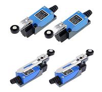 Interrupteurs de Fin de Course,Qiundar 4 Pcs Micro Interrupteur Levier de Rouleau Limit Switch CNC pour AC 50Hz Tension Nominale 380V et Tension Continue DC 220V(ME8104,ME8108)