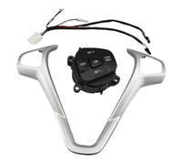 Interrupteurs De Volant Multifonctions Couvre-volant Rétro-éclairé Rouge/bleu Décoratif + Boutons Régulateur Vitesse Pour Ford Pour Fiesta MK7 Pour Ecosport 2013(Red light)