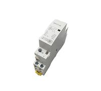 Interrupteurs électromagnétiques 1 pièces GPCT1 2P 16A 25A 2NC 220V/230V 50/60HZ Din Rail ménage ac contacteur deux fermeture normale for la maison hôtel restaurant Installations électriques (Color :
