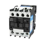 Interrupteurs électromagnétiques CJX2-1810 Contacteur CA 3 pôles 35 mm à montage sur rail DIN One NO 110V Bobine 32A Installations électriques