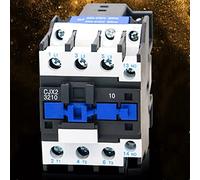 Interrupteurs électromagnétiques CJX2-3210 Contacteur Rail DIN Contacteurs magnétiques Commutateur triphasé Commutateur monophasé 1NO Tension Tension 3 2a 380v ac Argent 220v Démarreur Électricité ind