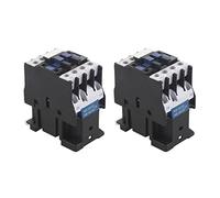Interrupteurs électromagnétiques Contacteur 2X Power AC. Contacteurs 1No AC 220V 50/60 HZ Bobine Moteur Starter Relay 32a Industrial Electrical Installations électriques