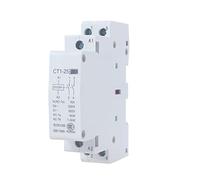 Interrupteurs électromagnétiques Contacteur CT1-25 2p 16A 20A 25A 220V/230V 50/60Hz Rail Din Contacteurs modulaires AC domestiques 2no 1no1nc 2nc Module de domestique Électricité industrielle Installa