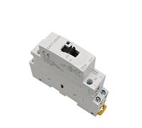 Interrupteurs électromagnétiques Contacteur EACT-25 2P 25A 220V/230V 50/60 Hz Contacteurs modulaires AC domestiques sur rail DIN avec interrupteur manuel à commande manuelle 2no ou 1no 1nc ou 2nc Élec