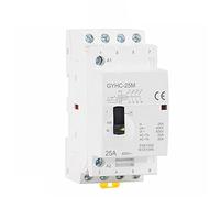 Interrupteurs électromagnétiques Contacteur GYHC 4P 16A 20A 25A 4NO ou 2NO2NC 220V/230V 50/60Hz Din Rail logé AC contacteurs modulaires électricité industrielle Installations électriques (Color : 4p