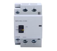 Interrupteurs électromagnétiques Contacteur MCH8-32m 2p 32a 24 VAC/DC 50/60Hz Din Rail domestique AC contacteurs modulaires avec interrupteur de commande manuel Installations électriques