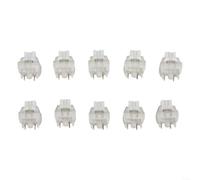 Interrupteurs Mécaniques Silencieux Linéaires 10pcs Pré-lubrifiés(White)