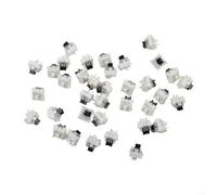 Interrupteurs Mécaniques Tactiles 36pcs Clicky 3-Pin(Black) | Feel tactile fort, son clicky audible, compatible pour mx, pour idéal dactylo, 36 inclus