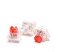 Interrupteurs Mécaniques Tactiles 36pcs Clicky 3-Pin(Red) | Feel tactile fort, son clicky audible, compatible pour mx, pour idéal dactylo, 36 inclus