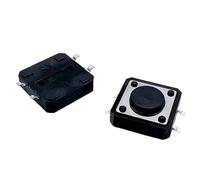 Interrupteurs tactiles 12 x 12 x 9/10/11/12 mm, bouton-poussoir électronique 50 mA DC 12 V, 4 broches, 10 pièces(K025b008-4.5mm)