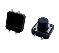 Interrupteurs tactiles 12 x 12 x 9/10/11/12 mm, bouton-poussoir électronique 50 mA DC 12 V, 4 broches, 10 pièces(K025g009-9.0mm)