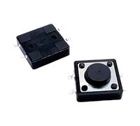 Interrupteurs tactiles 12 x 12 x 9/10/11/12 mm, bouton-poussoir électronique 50 mA DC 12 V, 4 broches, 10 pièces(K025c008-5.0mm)