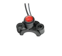 Interrupteurs Universels Pour Moto Monture En Aluminium Pour Guidon Pour Phare Pour Arrêt Démarrage Pour Bouton Anti-brouillard Marche-Arrêt Commutateur de commande de fenêtre(ROUGE,Self reture)