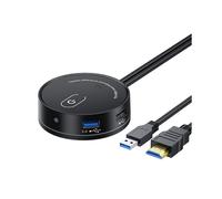 Interruptor de Área Trabalho Do Computador Internet Cafe Universal USB3.0 Áudio Home Desktop Botão Extensão Alimentação Externa (A)