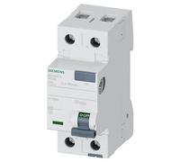 INTERRUPTOR DIFERENCIAL 5SV, 70MM, CLASE AC, 2 POLOS, 25A, 300MA