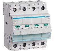 Interruptor modular, 4 polos, 80A