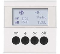 Interruptor temporizador para control de la iluminación, plataforma berker.Net, aplicación KNX radio, compatible coviva, para series berker S.1/ B.3/ B.7 de hager, blanco polar, mate