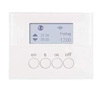 Interruptor temporizador para control de la iluminación, plataforma berker.Net, aplicación KNX radio, compatible coviva, para serie berker K.1 de hager, blanco polar