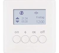 Interruptor temporizador para control de la iluminación, plataforma berker.Net, aplicación KNX radio, compatible coviva, para serie berker Q.1 de hager, blanco polar