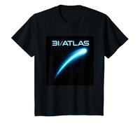 Interstellar 3I Atlas Comet Emblème OVNI Sonde Extraterrestre T-Shirt, Enfant, Noir, 6 Ans