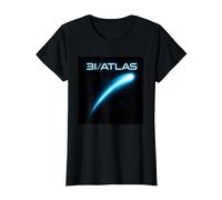 Interstellar 3I Atlas Comet Emblème OVNI Sonde Extraterrestre T-Shirt, Femme, Noir, L