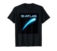 Interstellar 3I Atlas Comet Emblème OVNI Sonde Extraterrestre T-Shirt, Homme, Noir, L