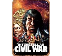 Interstellar Civil War: Shadows of the Empire Affiche de film rétro en métal pour décoration murale de maison, grotte, bar, club, panneau en métal 20,3 x 30,5 cm