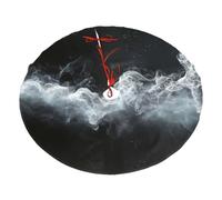 Interstellar Jupe de sapin de Noël en peluche imprimée fumée 122 cm Décoration festive Améliore l'atmosphère de Noël et du Nouvel An