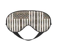 Interstellar Masque de sommeil réversible Motif drapeau américain Imprimé camouflage Idéal pour le camping, la méditation et les quarts de travail, ajustement parfait, pas de fuite de lumière