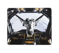 Interstellar Warship Tapis de souris - Base en caoutchouc antidérapant - Tapis de bureau de jeu étendu - Tapis de clavier personnalisé pour PC, ordinateur portable, bureau, maison