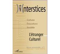 Interstices N°1 L'étranger culturel - Mohammed Melyani - L'harmattan - broché - Revue