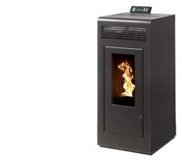 Poêle À Granules Marina 11kw Etanche Sortie Dessus + Conduit Ventouse - Noir