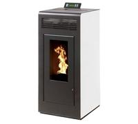 INTERSTOVES - Poêle à granules MARINA 13 Etanche sortie Concentrique sur le dessus - Blanc