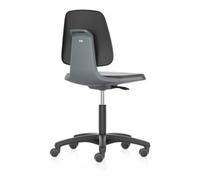 Interstuhl bimos Chaise de travail Labsit avec roulettes, coque de siège en mousse PU anthracite, hauteur d’assise 450-650 mm Quantité:1