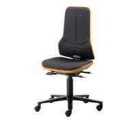 Interstuhl bimos Fauteuil de travail pivotant Neon avec roulettes orange assise H450-620mm contact permanent Quantité:1