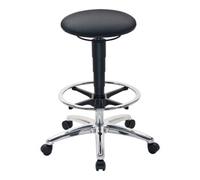 Interstuhl bimos Tabouret pivotant avec arrêt de siège, roulettes et repose-pieds, tissu Supertec, hauteur d’assise 510-780 mm Quantité:1
