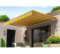 Intersun Store banne manuel monobloc 4 x 2,5 m - Saphir gris / jaune - 977705