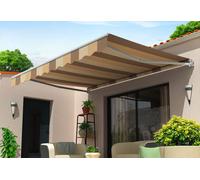 Intersun Store banne manuel monobloc 4 x 2,5 m - Saphir gris / marron - 977606