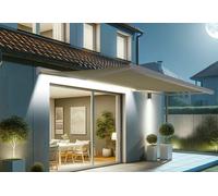 Intersun Store banne motorisé coffre intégral + LED 5 x 3,5 m - Soa blanc - 992104