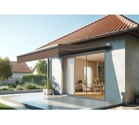 Intersun Store banne motorisé monobloc 3 x 2 m - Loggia Amarite blanc / taupe - 917664