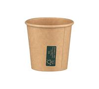 Intertan QR4KR Lot de 100 bols à sauce en papier kraft Capacité 4oz