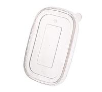 Intertan QWPP173 Lot de 50 couvercles en polypropylène pour boîte de nourriture rectangulaire Longueur 17,3 cm Largeur 12,3 cm Hauteur 2 cm