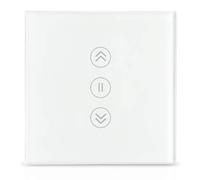 Interupteur Murale,Interrupteur Interrupteur à rideau intelligent avec fonction limite SMART Smart Life Control Roller Stamines rouleaux 110V 220V Noir(White)