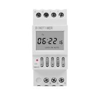 Intervalle minimum de 1 seconde 7 jours hebdomadaire Programmable minuterie numérique interrupteur horloge relais de temps contrôle électronique éclairage AC 220 V 16A