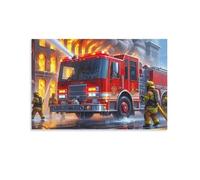 Intervention du Camion de pompiersPuzzle 1000 Pièces Adultes Et Enfants,Casse-tête,Anti-Stress,Déco Murale, Premium,Carton,Dès 14 Ans,Jeu Éducatif,Défi,Détente 50x70cm