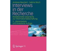 Interviews In Der Recherche