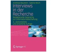 Interviews In Der Recherche