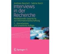 Interviews in Der Recherche - Andreas Baumert - Springer Nature B.V. - Livre en Anglais - Paperback Andreas BaumertAndreas Baumert (Auteur)