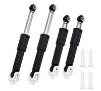 INTERWARM 4 amortisseur et Goupille pour Lave Linge GE Kit D'Amortisseurs de 24x3.45cm Comprenant 4 amortisseurs et 4 goupilles Noir